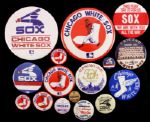 1950s-80s Chicago White Sox Pinback Button Collection - Lot of 17