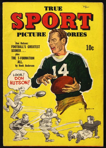 1944 Don Hutson Green Bay Packers True Sport Picture Stories Comic Book