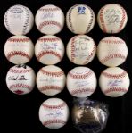 1980s-2000s Signed & Commemorative Baseball Collection - Lot of 14