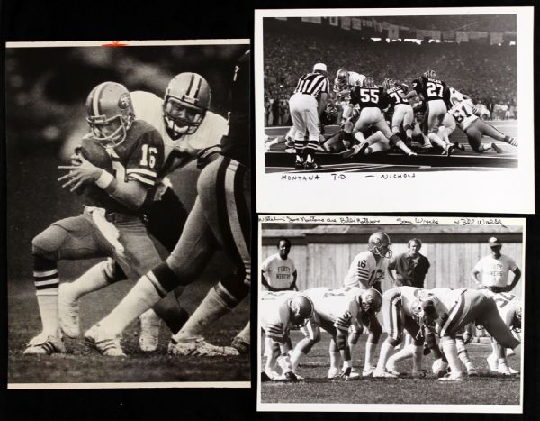 1982-94 Joe Montana San Francisco 49ers Original Photography Collection - Lot of 6