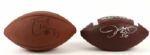 1990's Signed Football Collection - Lot of 10 with Leroy Butler, Tamarick Vanover & More