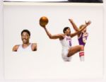 1993-94 Julius Erving Philadelphia 76ers Original Chris Consani Artwork Used in Production of McDonalds Commemorative Cups