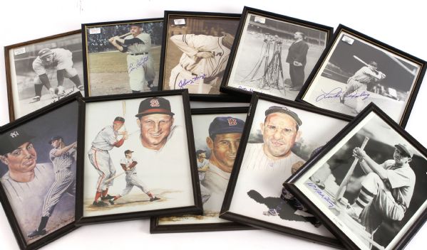 1920s circa-1990s Autographed Matted Bill Dickey Bradshaw "Night Train" Lane "Bulldog" Turner Joe Greene Dempsey Lot of 39 (JSA) 