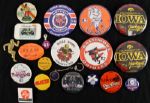 1930's circa-1990's Lot of 35 Pinback Buttons Medals Bowling St. Louis Button Company
