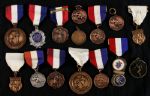 1930's circa-1990's Lot of 35 Pinback Buttons Medals Bowling St. Louis Button Company
