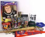 1940s-90s Baseball Football Hockey Memorabilia Collection - Lot of 95 w/ Signed Items, Pennants, Publications & More 