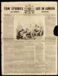 1842-1897 Lot of Three Boxing Newspapers Corbett FitzSimmons Ohio New York London