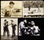 1890s circa-1983 Lot of 65 Boxing Photos Joe Butler Hagler Dempsey Foreman Marciano Ali
