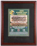 1960's-90's Green Bay Packers Framed Collection - Lot of 11