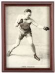 1910's-90's Boxing Framed Photo & Broadside Collection - Lot of 50