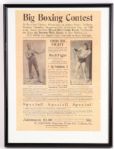 1910's-90's Boxing Framed Photo & Broadside Collection - Lot of 50