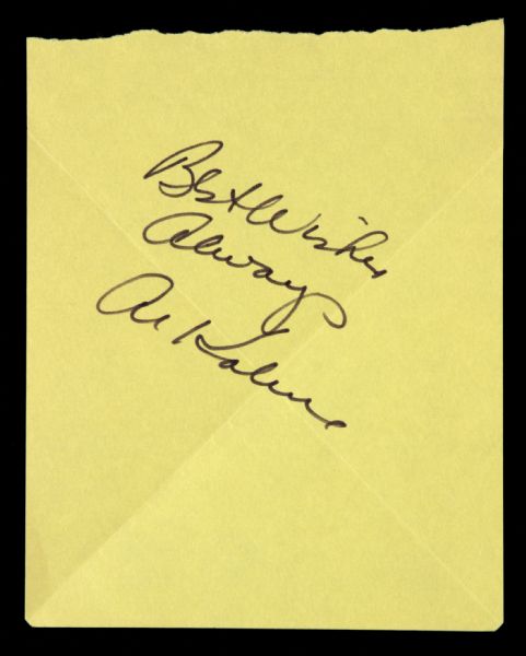 1970s Al Kaline Detroit Tigers Signed 4.5" x 5.5" Cut (JSA)