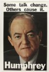1968 Hubert Humphrey 23" x 34" Campaign Poster