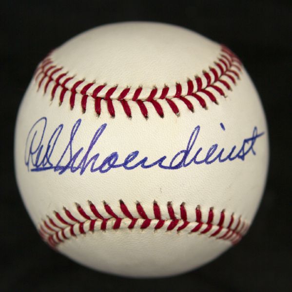 1989-94 Red Schoendienst St. Louis Cardinals Signed ONL White Ball (JSA) 