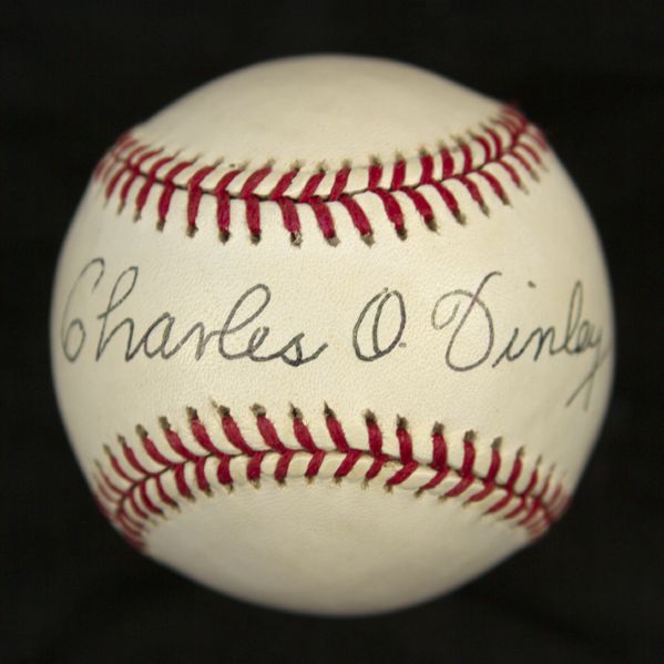 1984-94 Charles O Finley Oakland Athletics OAL Signed Baseball (JSA)