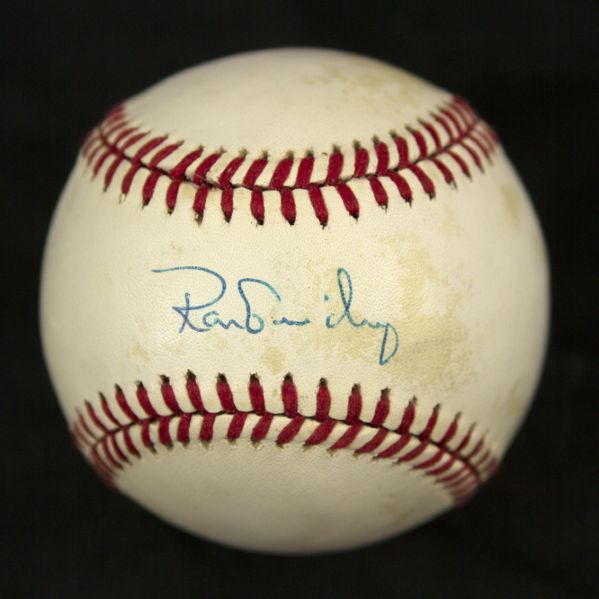1984-94 Ron Guidry New York Yankees Signed OAL Brown Baseball (JSA)