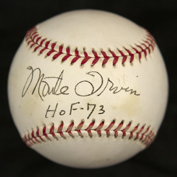 1994-99 Monte Irvin New York Giants Signed ONL Coleman Baseball (JSA)