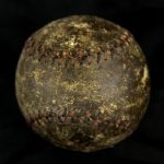 1910 circa Baseball with Red and Black Stitching