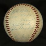 1959-73 New York Yankees Team Signed OAL Cronin Ball Stengel Mantle Maris (JSA)