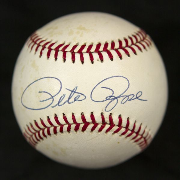 1989-94 Pete Rose Cincinnati Reds Signed ONL White Baseball (JSA)