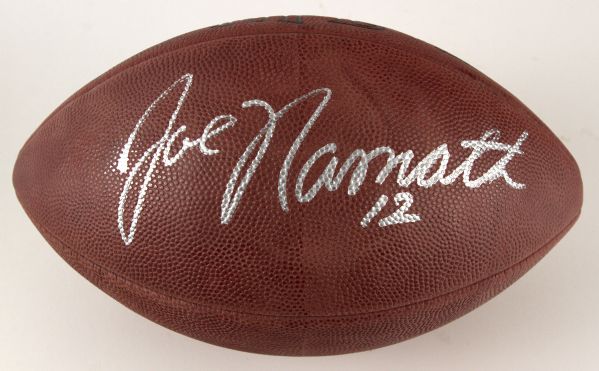 1965-72 New York Jets Joe Namath Don Maynard Signed Footballs - Lot of Two(JSA)