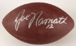 1965-72 New York Jets Joe Namath Don Maynard Signed Footballs - Lot of Two(JSA)