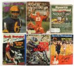 1958-2004 Football Basketball Olympic Signed Sports Illustrated Magazine Collection - Lot of 11 w/ Rick Barry, Sonny Sixkiller, Chick Zimmerman & More (JSA)