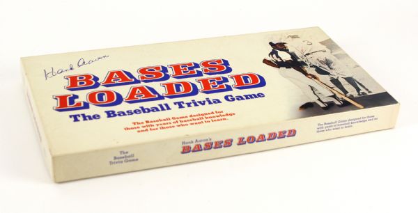 1975 circa Hank Aaron Atlanta Braves Bases Loaded Baseball Trivia Game 