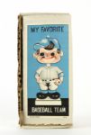 1960's circa Atlanta Braves Screaming Brave My Favorite Baseball Team Vintage 7 Nodder w/ Original Box