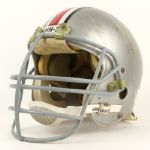 1980s circa Ohio State Buckeyes #35 Game Worn Football Helmet w/ 10 Buckeye Decals (MEARS LOA)