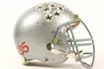 1980's circa Ohio State Buckeyes #35 Game Worn Football Helmet w/ 10 Buckeye Decals (MEARS LOA)