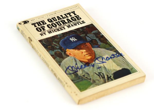 1964 Mickey Mantle New York Yankees Signed The Quality of Courage Book (JSA)