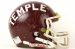 1981-85 Temple Owls Practice Worn Football Helmet (MEARS LOA)