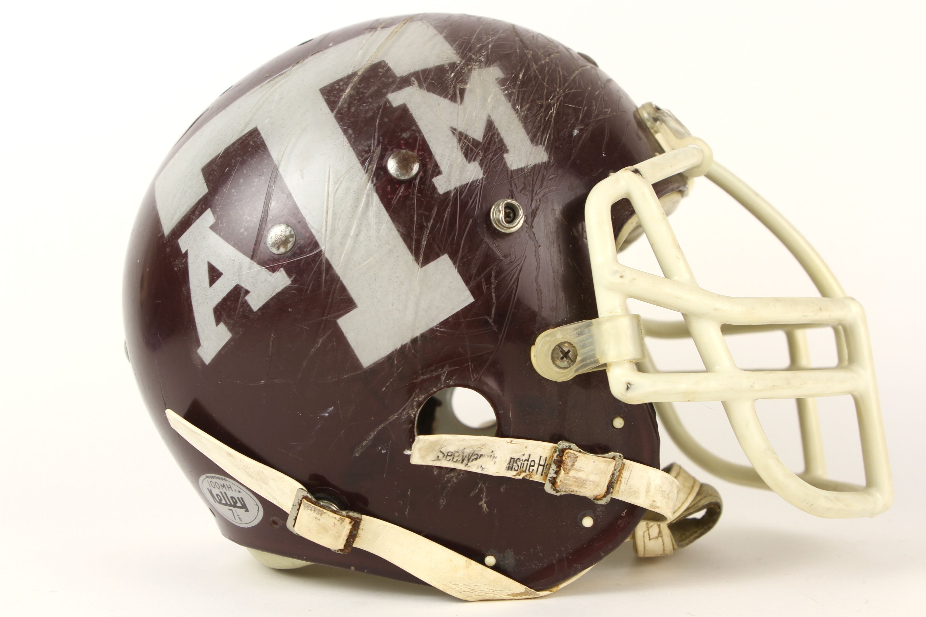 Lot Detail 1980 s Circa Texas A M Aggies Game Worn Football Helmet lot-detail-1980-s-circa-texas-a-m-aggies-game-worn-football-helmet