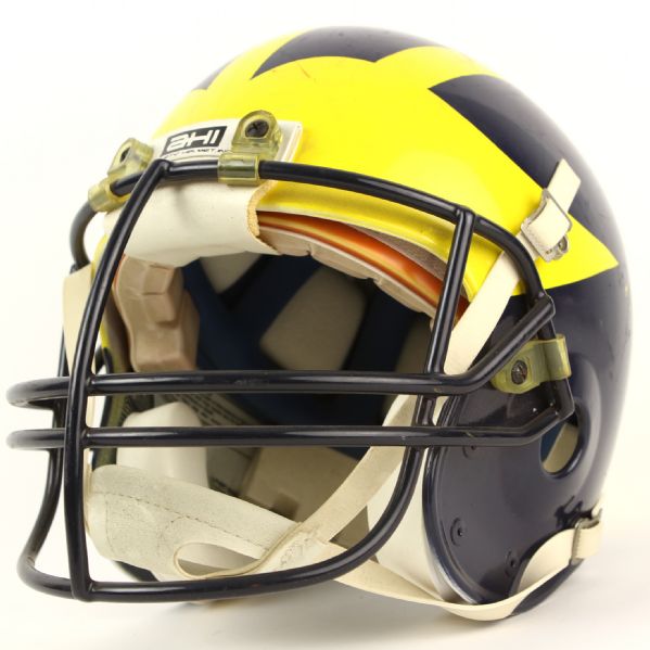 1987 circa Michigan Wolverines Practice Worn Football Helmet (MEARS LOA)