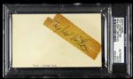 1950-55 Toy Ledbetter Signed Philadelphia Eagles Index Card (PSA/DNA)