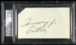 1964-72 Tommy Jo Crutcher Green Bay Packers Signed Index Card (PSA/DNA)