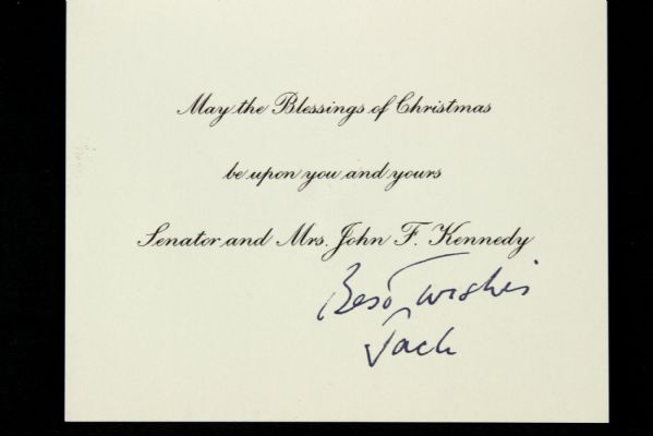 1953-60 John F. Kennedy Senator Christmas Card 