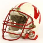 1980s Wisconsin Badgers #11 Game Worn Football Helmet (MEARS LOA)
