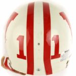 1980's Wisconsin Badgers #11 Game Worn Football Helmet (MEARS LOA)