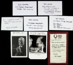 2009 William Kerslake Olympian NASA Signed Photo and Index Cards - Lot of 10 