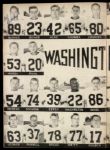 1952 Washington State vs. Stanford Football Program w/ 10 signatures Romney Grove (MEARS LOA)