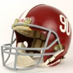 1980s Alabama Crimson Tide #90 Game Worn Football Helmet (MEARS LOA)