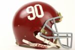 1980's Alabama Crimson Tide #90 Game Worn Football Helmet (MEARS LOA)