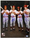 1970-76 Tony Perez Johnny Bench Joe Morgan Pete Rose Big Red Machine Cincinnati Reds Signed Photo PSA/DNA