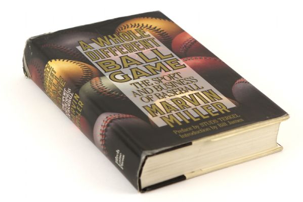 1991 circa Marvin Miller MLBPA Executive Director Signed A Whole Different Ballgame Hardcover Book (JSA)