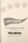 2003 circa Yogi Berra New York Yankees Signed Ten Rings Hardcover Book (JSA)