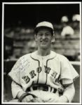 1948-69 Joe Ostrowski St. Louis Browns New York Yankees Signed Photo and Check (JSA) 