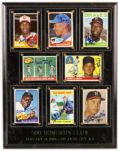 1989 500 Home Run Club Multi Signed 12" x 15" Display w/ Robinson, Banks, Aaron, Mays, Killebrew, McCovey, Williams & Mathews (JSA)