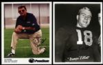 1953-2011 Signed College Football Photos Paterno Elliott Owens Dye - Lot of Seven (JSA) 